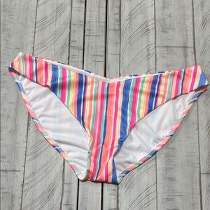 Colorful Striped Bikini Bottom